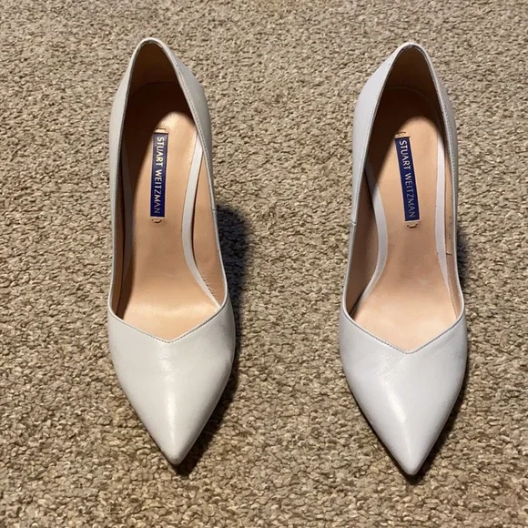 Stuart Weitzman The ANNY 105 Aqua Ice Nappa - Picture 2 of 4